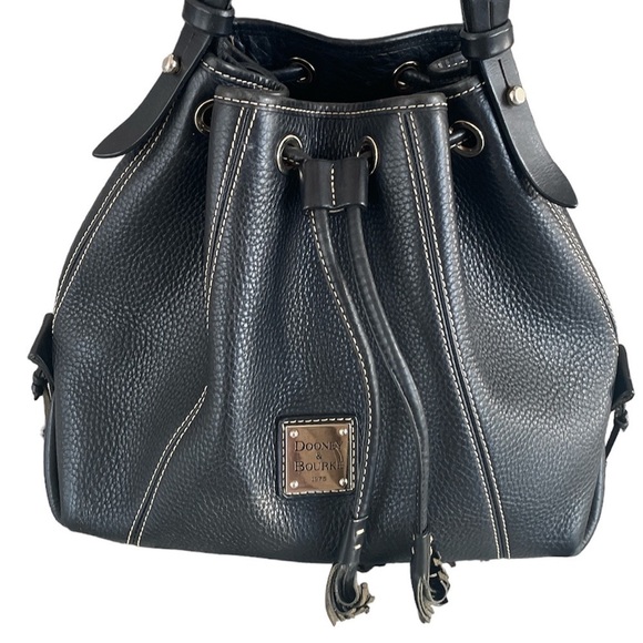 Dooney & Bourke Black Pebbled Leather Bag - Picture 5 of 16